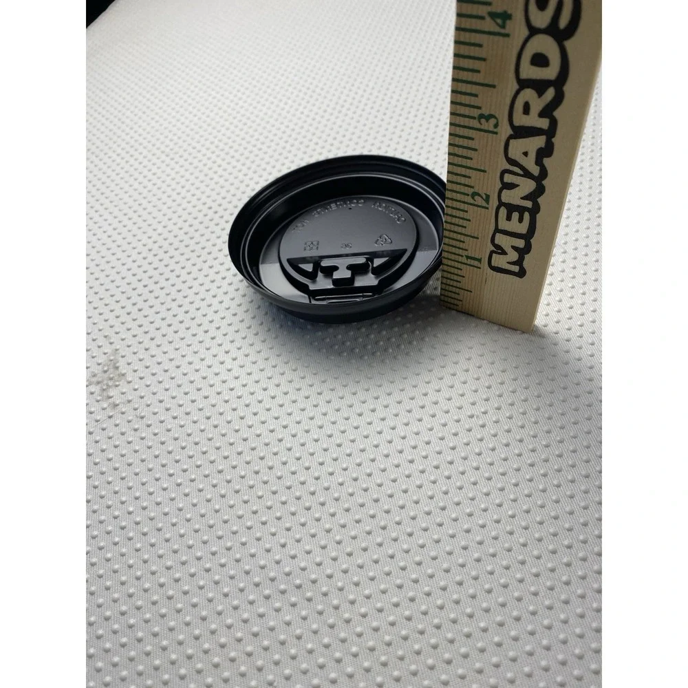 E1020-DLB Empress Dome Lid for 10-20oz Paper Hot Cups Black  700 Pieces